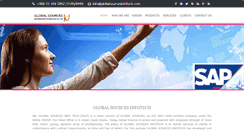 Desktop Screenshot of globalsourcesinfotech.com