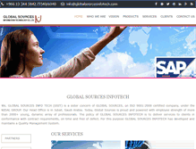 Tablet Screenshot of globalsourcesinfotech.com